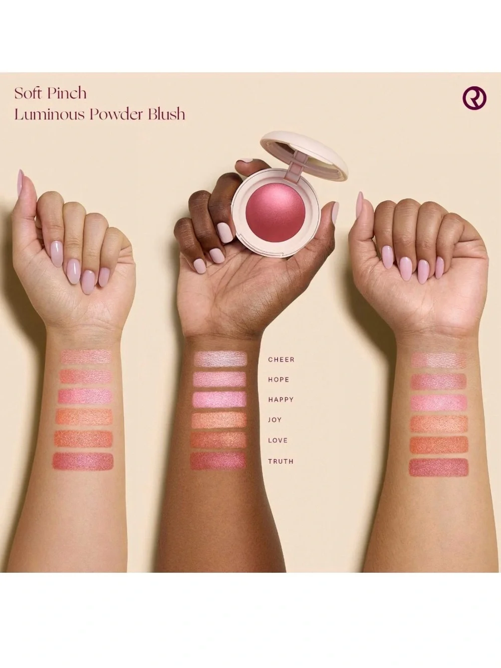 NIB! Rare Beauty Soft Pinch Luminous Blush - Happy